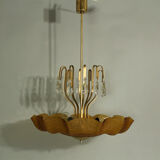 Fountain pendant light from Kamenický Šenov, 1970s