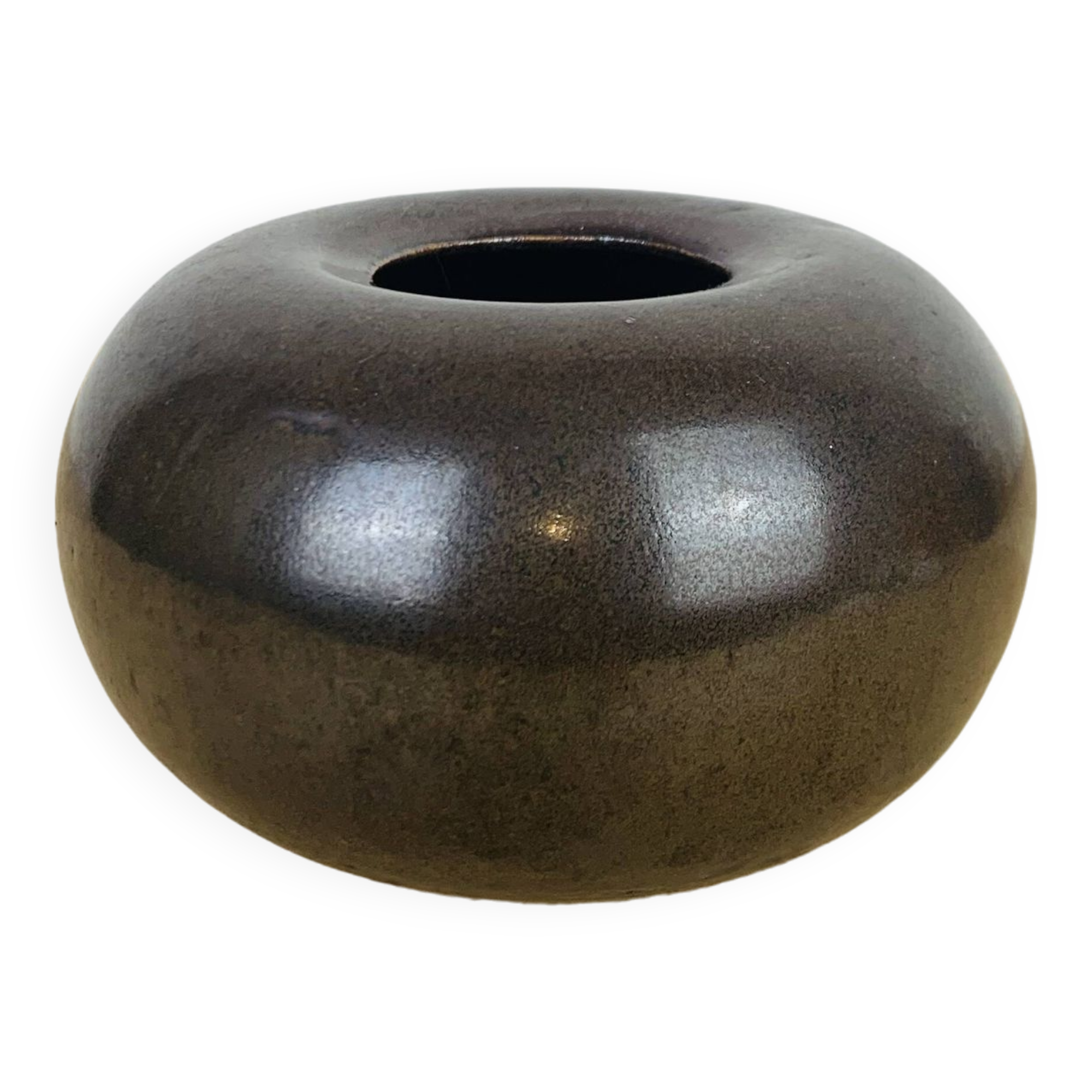 Vintage sandstone ball vase