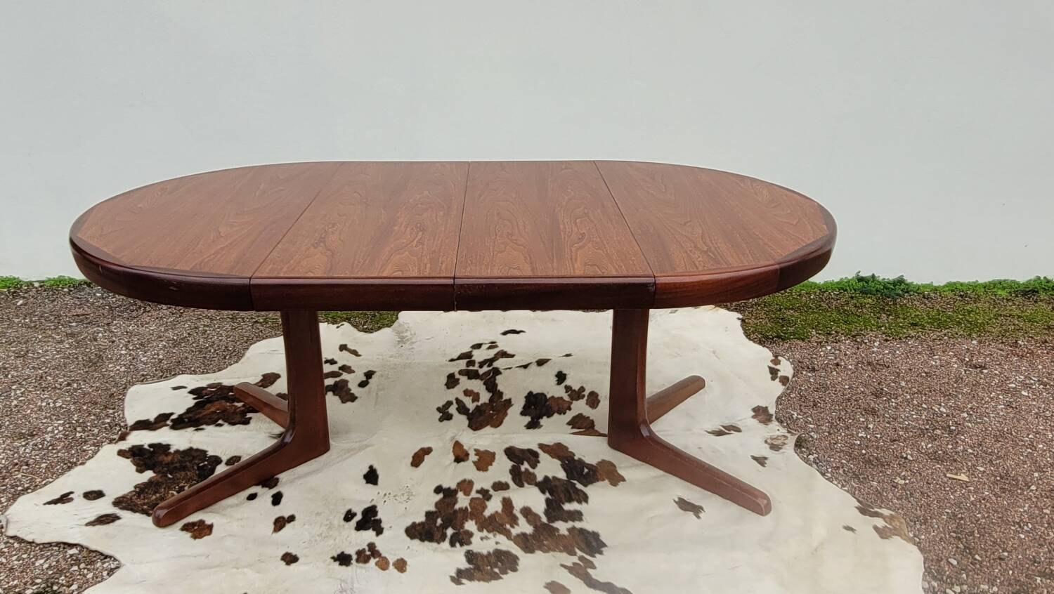 Vintage Scandinavian style table with 2 teak extensions, 1960s