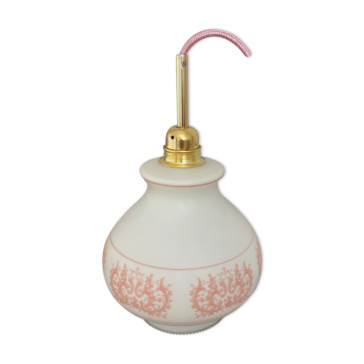 Baladeuse à poser, rose et opaline