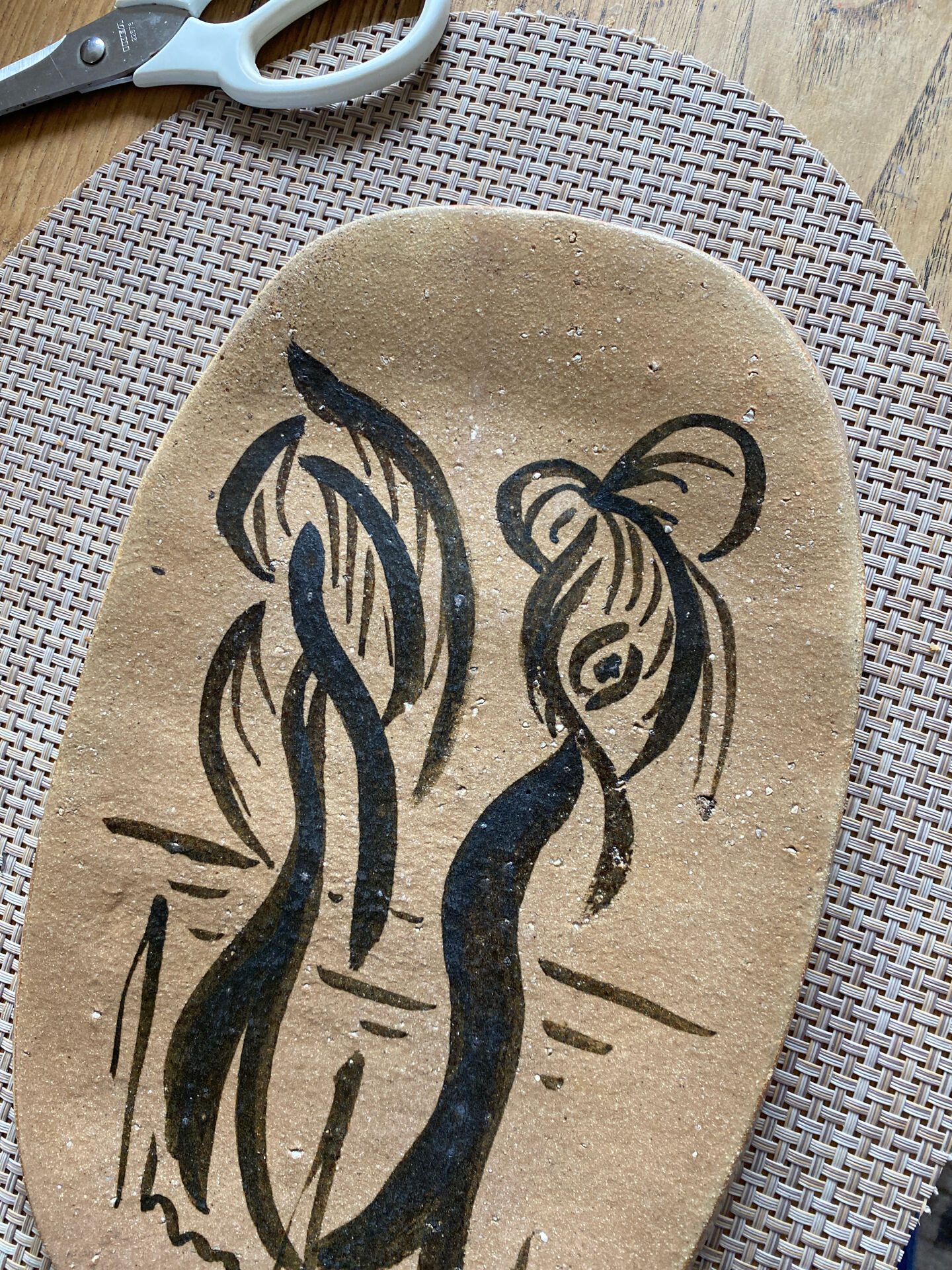 Ceramic plate Jean Lurcat workshop St Vinces