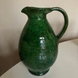 Vase pitcher in glazed clay Provence 1960