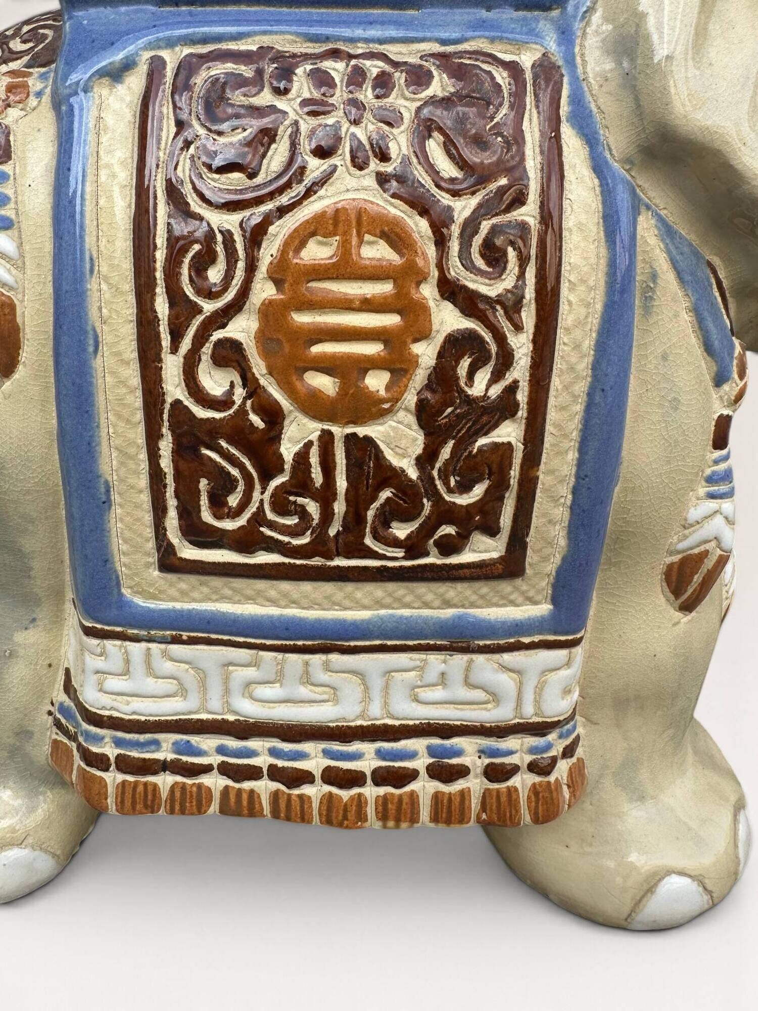 Elephant ceramic side table