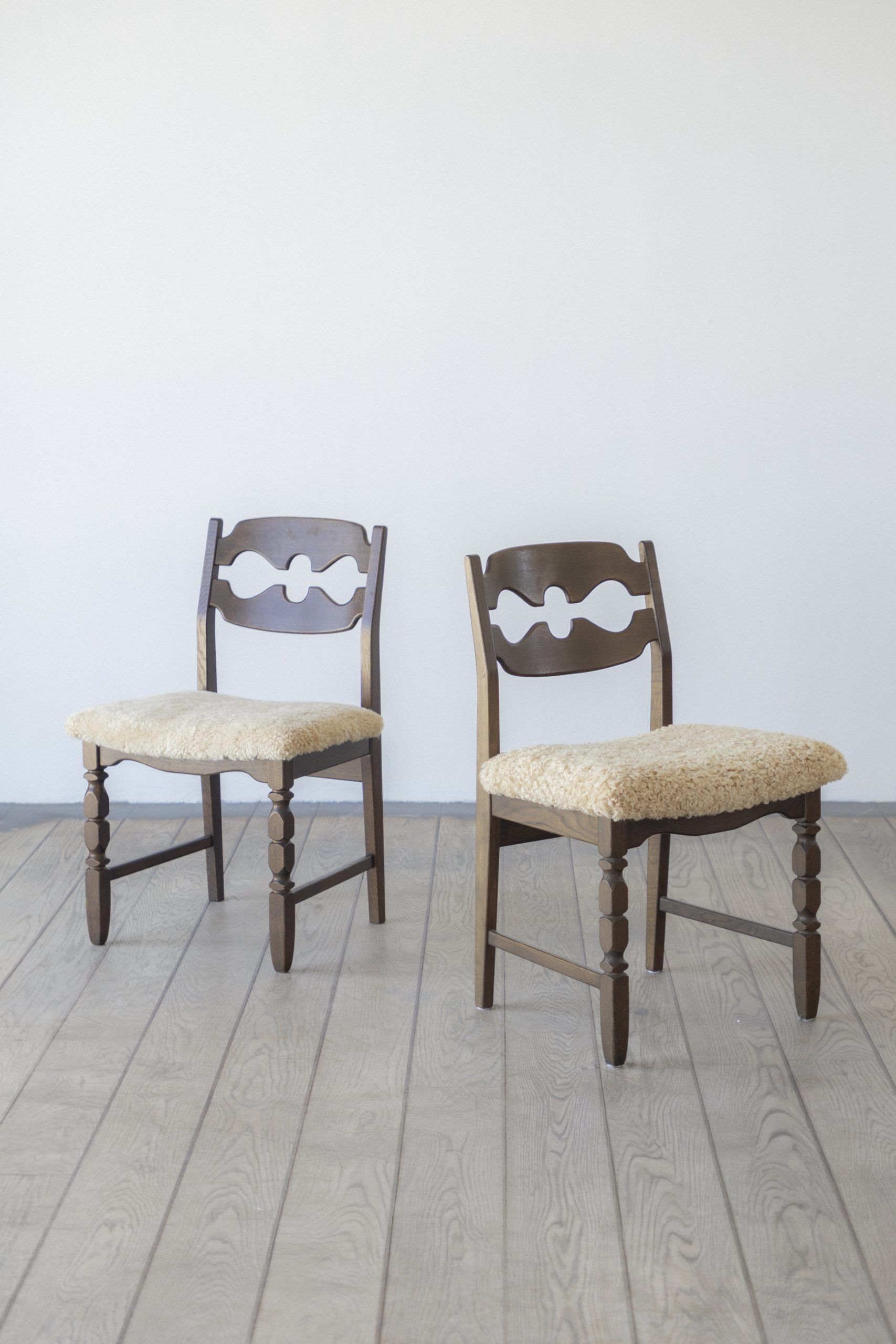 Henning Kjærnulf, Razor blade, dining chair (set of eight)