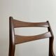 Chaise vintage bois et skaï noir
