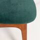 Green velvet Mid-Century chair designed by Rajmund Hałas, Poland, 1960s.