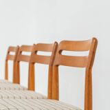 Set of 4 dining chairs by H.W. Klein for Bramin