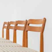 Ensemble de 4 chaises de salle à manger par H.W. Klein pour Bramin