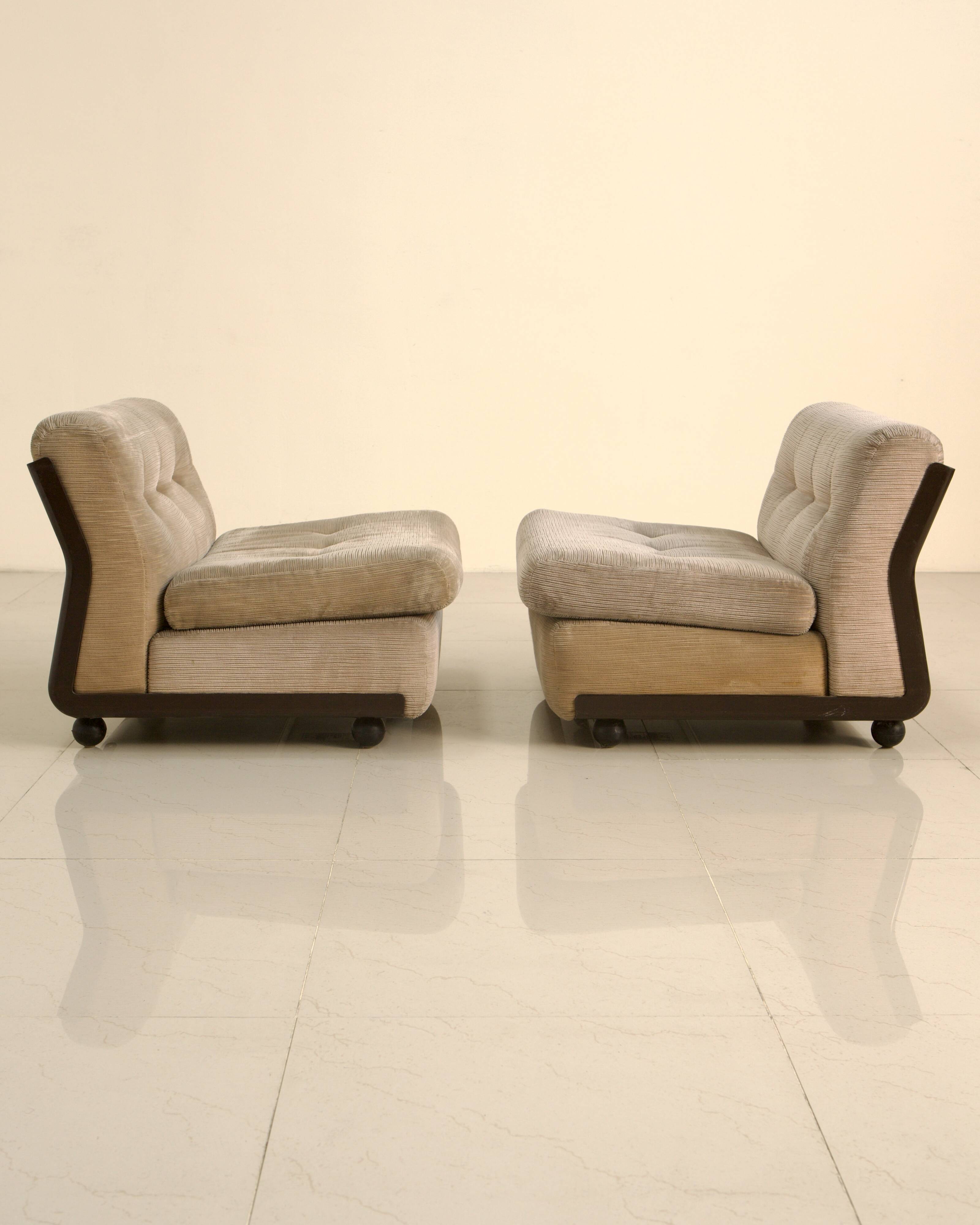 Pair of "Amanta" armchairs by Mario Bellini for C&B Italia, 60s