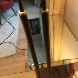 Lampadaire années 50, 2 spots, métal et laiton