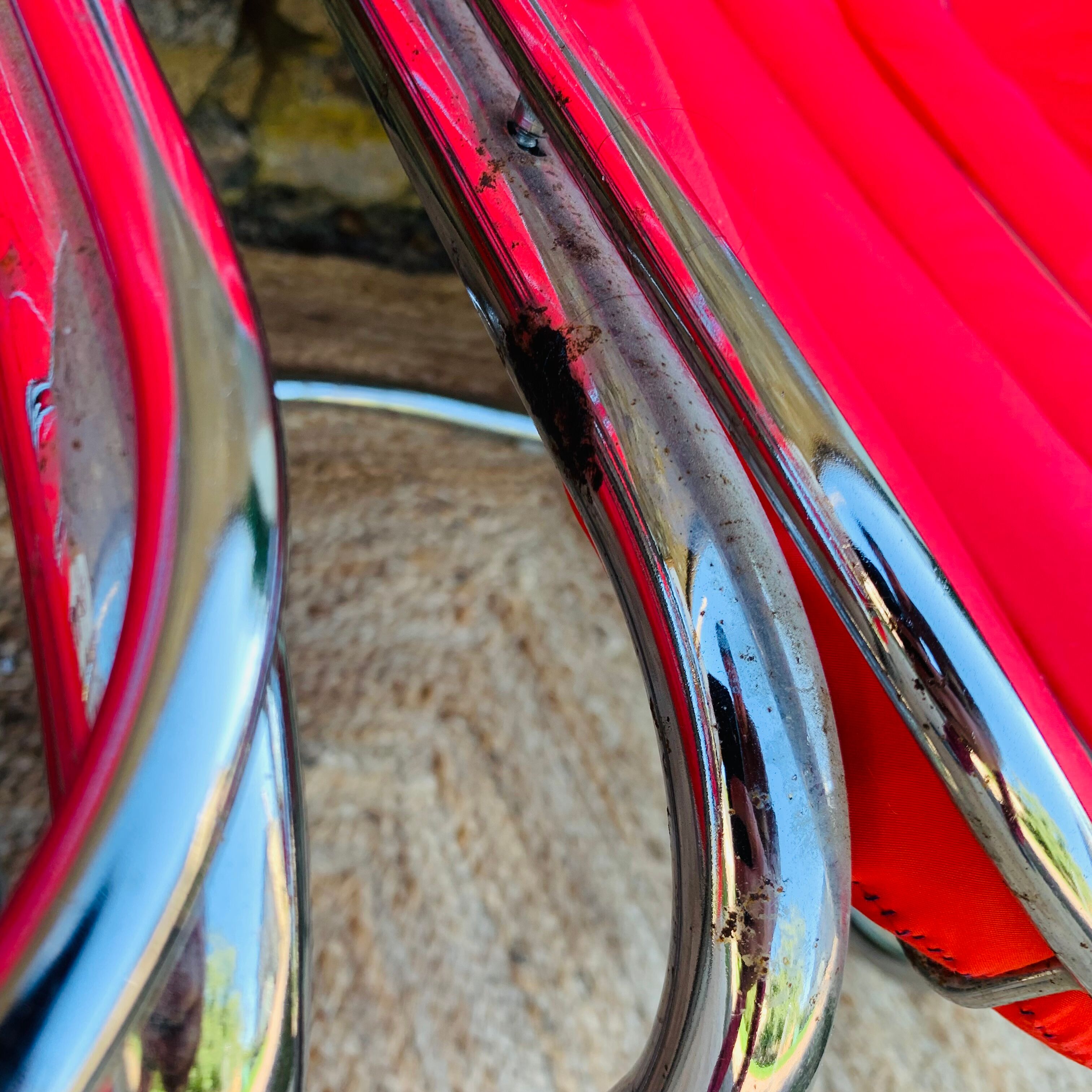 Set of 4 chairs metal Italian design