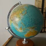 Luminous globe , Denmark , globe scan