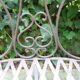 Old wrought iron bench
