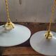 Duo de suspensions en opaline blanche
