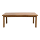 Solid oak farmhouse table, square legs.