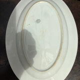 Plat ovale faïencerie d’Onnaing