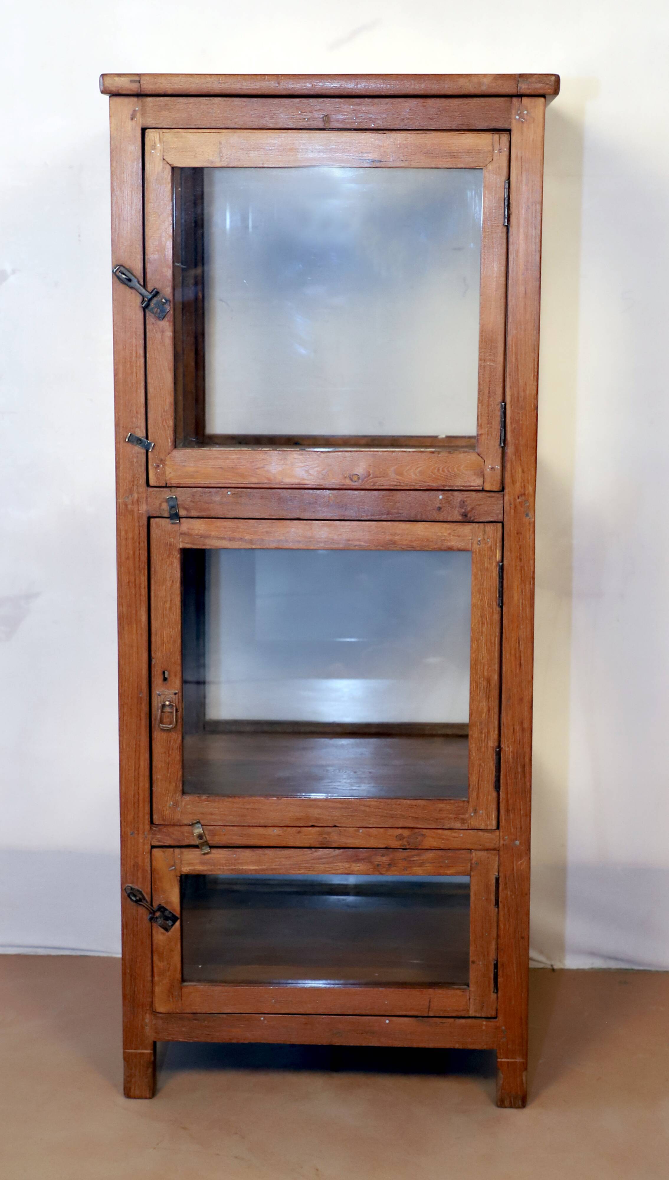 Burmese teak shopkeeper's showcase