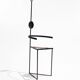Chaise sculpturale en acier, 1980s