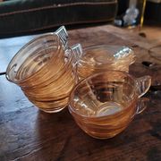 Vintage Gondolo coffee set - 6 cups and saucers, 70s style -