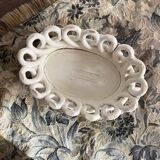 Lattice planter in Langeais earthenware with a zinc tray.