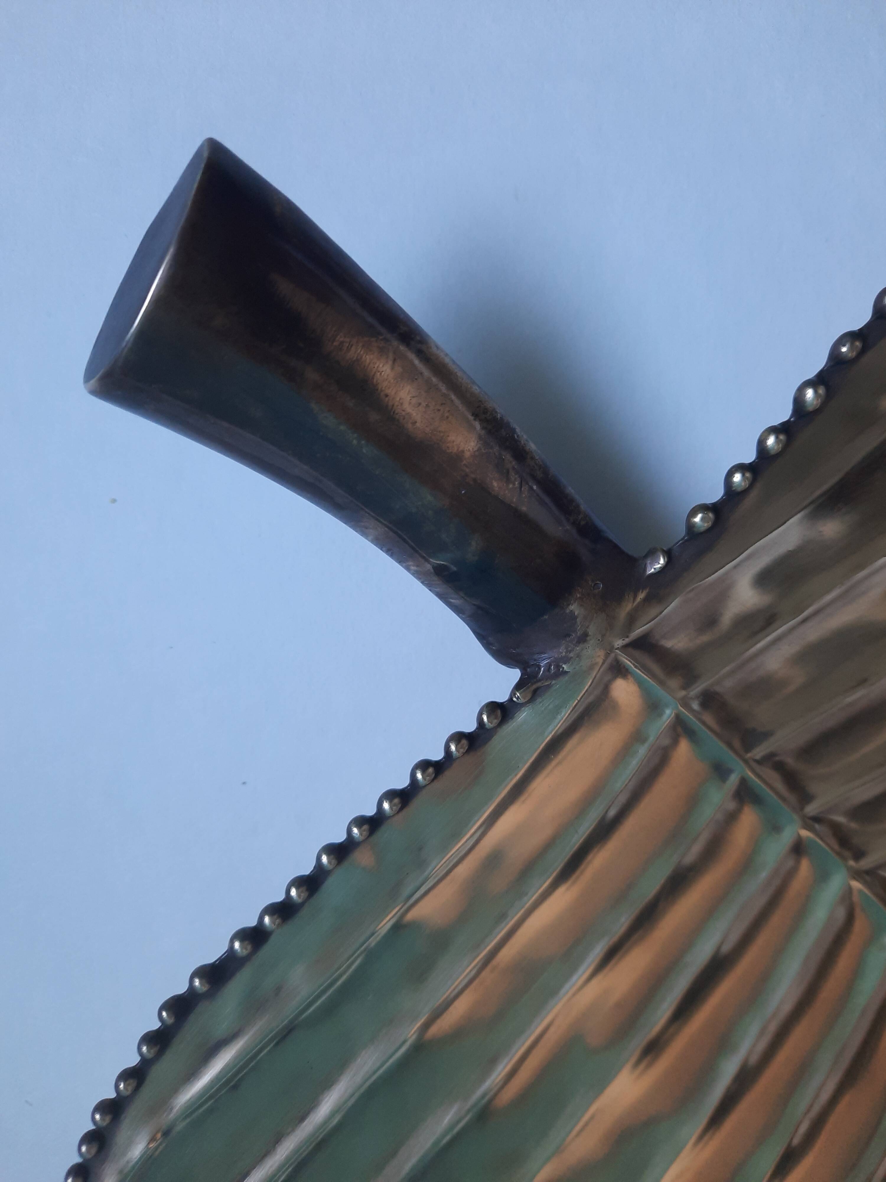 Large Brass Leaf Bowl Pocket Tray