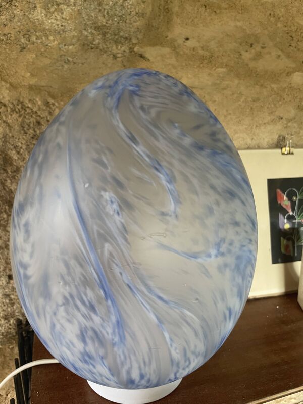 Lampe oeuf Vianne bleue