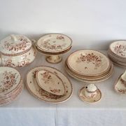 11 deep plates Terre De Fer Gien model Mai circa 1900