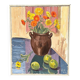 Swedish Oil on Canvas – “Apples and Flowers” – Vintage & Framed
