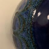 Strehla 1970 blue ceramic vase