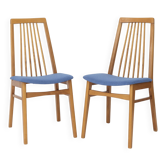 2 of 6 Vintage Dining Chairs, 1960s German Design, Mid Century Modern Beech