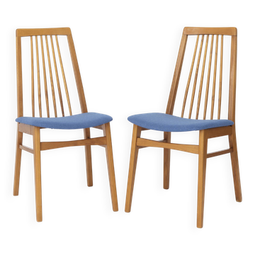 2 of 6 Vintage Dining Chairs, 1960s German Design, Mid Century Modern Beech