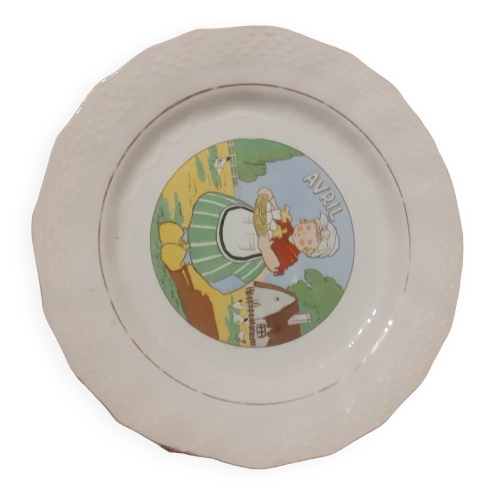 Plate April orchies mill of wolves and Hamage France.