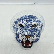 Étagère murale Panther en céramique bleu Delft