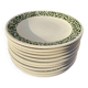 11 vintage Sado International dinner plates with plant motifs