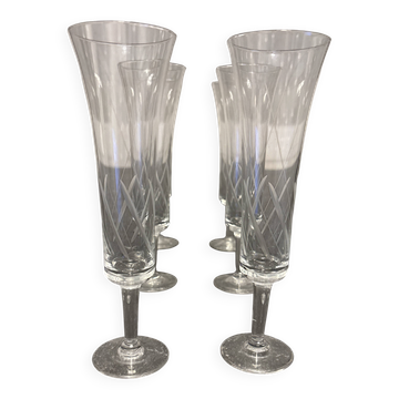 Crystal champagne flute