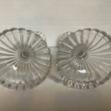 Pair of candlesticks Val Saint Lambert Belgium