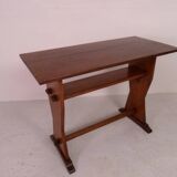 Brutalist oak sidetable  writing table