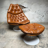 Vintage armchair with ottoman Artifort F588