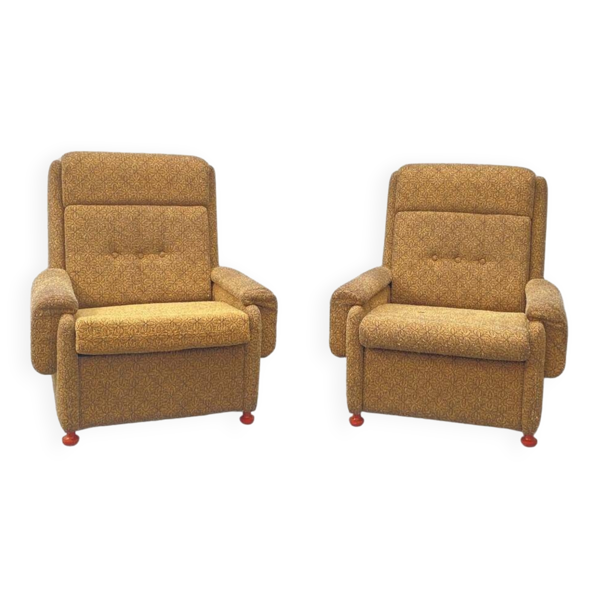 Eastern bloc Vintage armchairs, 1980´s, Czechoslovakia