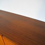 Scandinavian teak and metal row