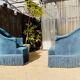 Bench and toad armchair