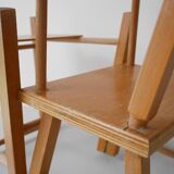 Wooden doll high chair