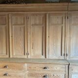 Old workshop furniture, 2 bodies with drawers and a cupboard.