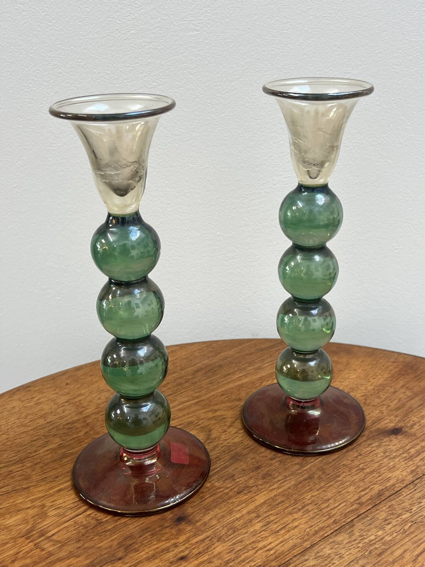 Pair of Murano candlesticks