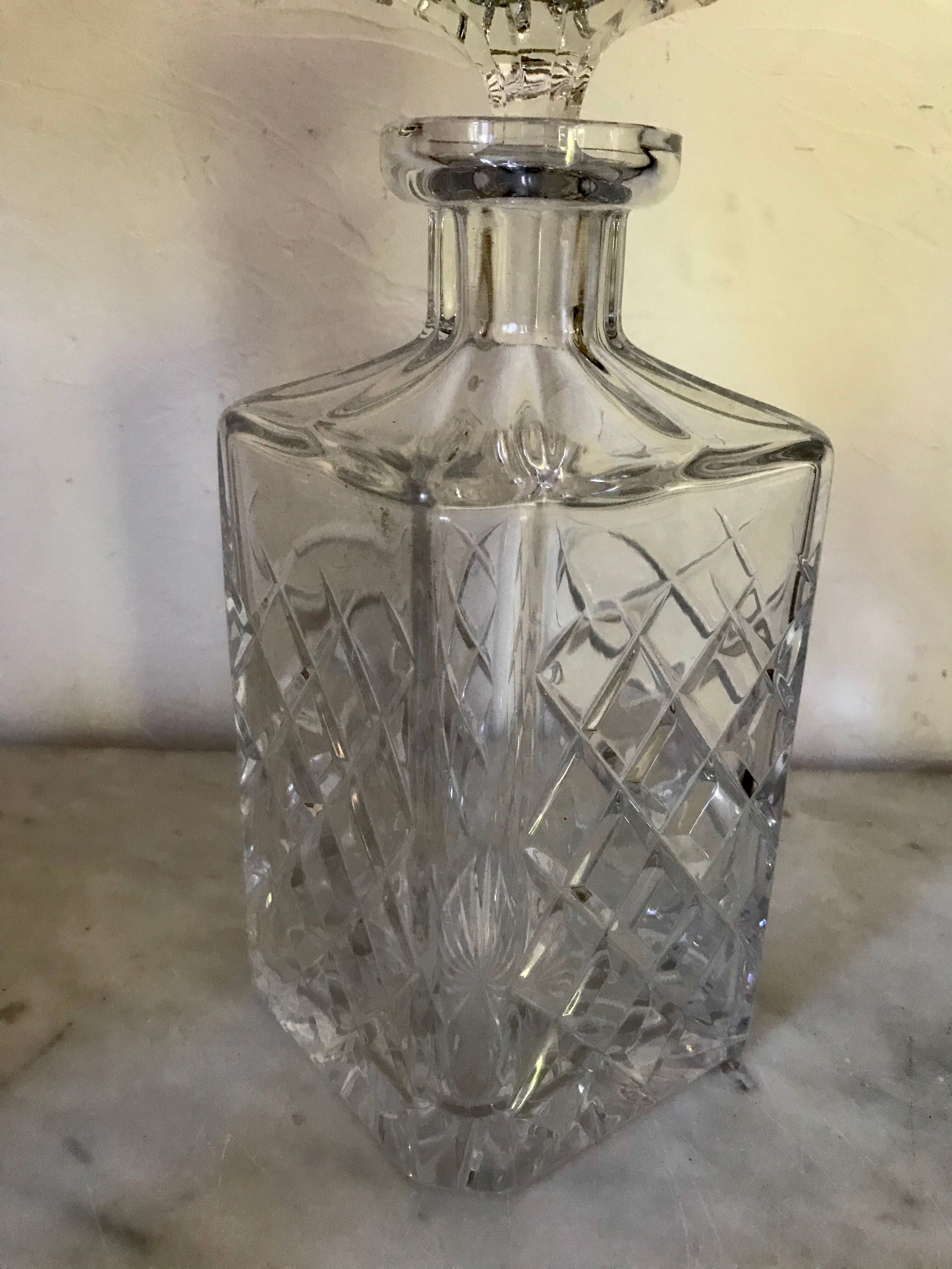 Crystal whisky carafe