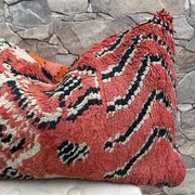 Housse de coussin Kilim berbère vintage : Coussin en laine marocaine