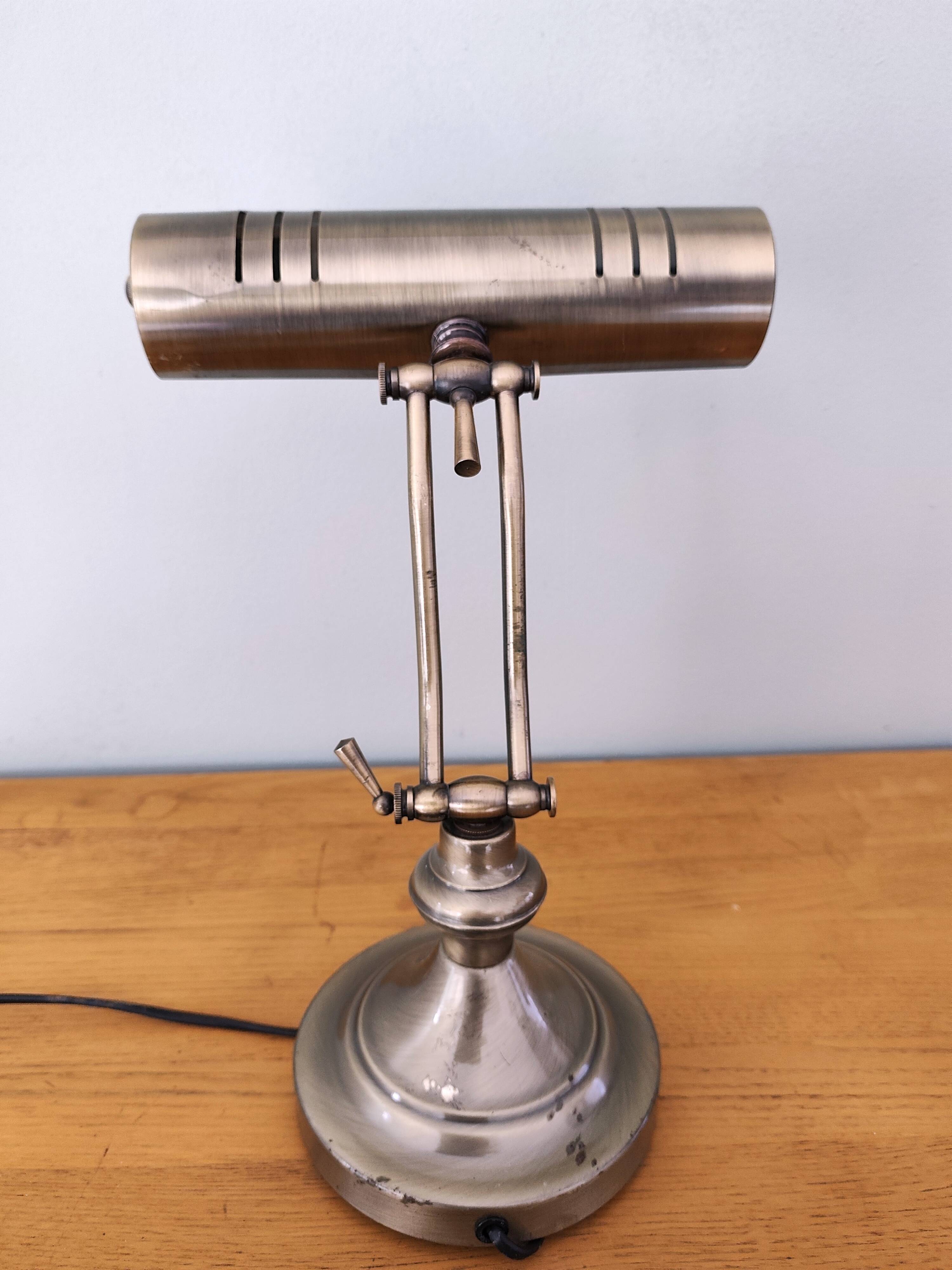 Lampe de bureau ancienne lumijura style banquier