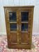 Petite vitrine art deco en noyer et placage