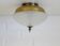 Vintage Art Deco Style Flush Mount Ceiling Light – Cut Glass & Brass.