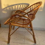 Rattan armchair